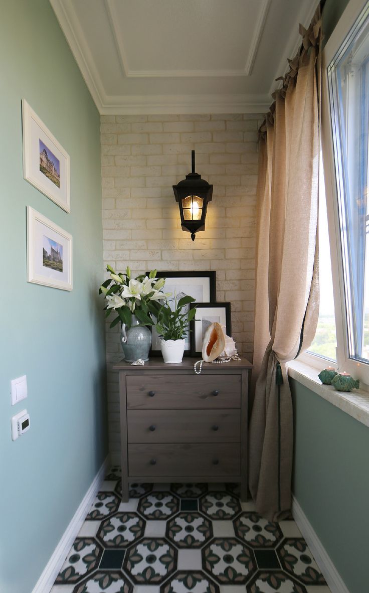 the idea of a beautiful style of a small balcony