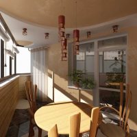 the idea of the original style of a small balcony picture