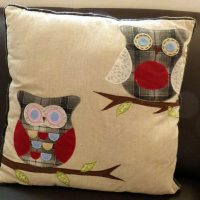 the idea of unusual decorative pillows in the design of the living room photo