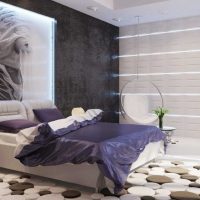 idea of bright decoration of the interior of a bedroom photo