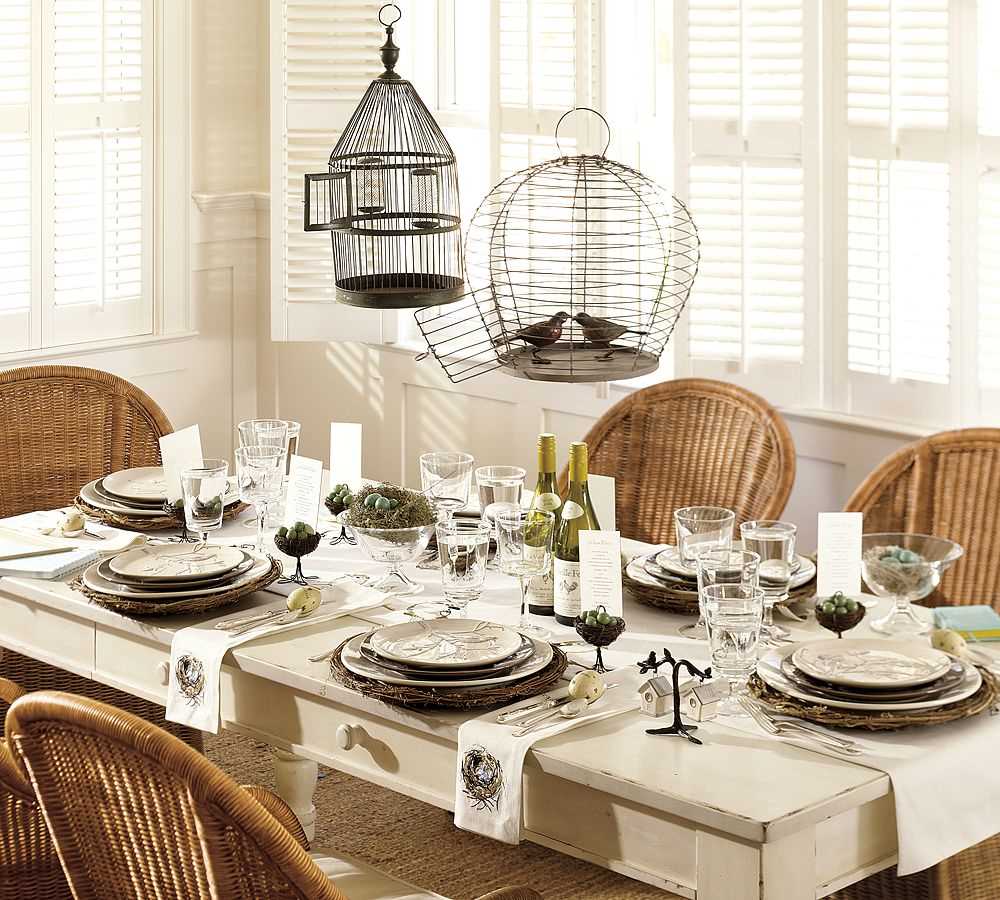 the idea of a beautiful apartment style with a decorative cage