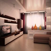 the idea of a bright interior of a living room 17 square meters picture