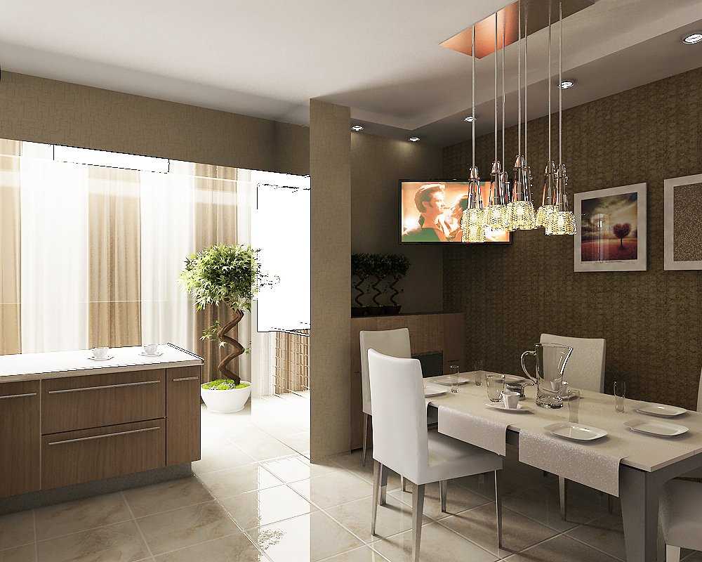 l'idée du design original d'une grande cuisine