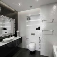 the idea of a beautiful bathroom design in the apartment photo
