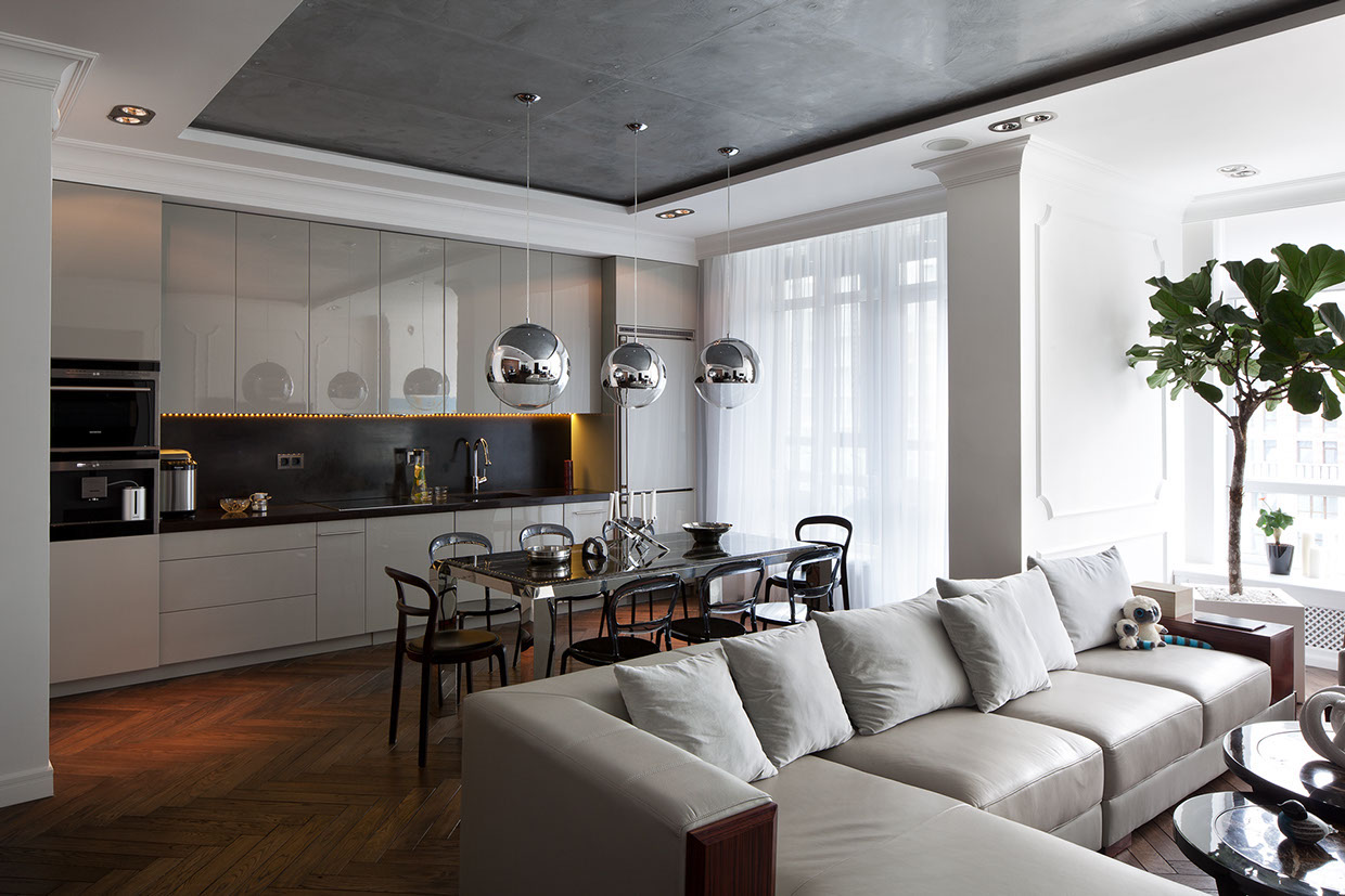 idea of an unusual style of a room in the style of a modern classic