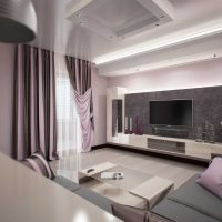the idea of an unusual design of the living room in a modern style picture