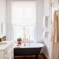 idea of a beautiful bathroom interior with photo window