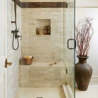 the idea of a modern style of the bathroom 2.5 sq.m photo