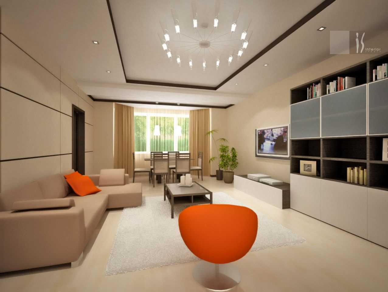 idea of a bright decor of a living room in a modern style