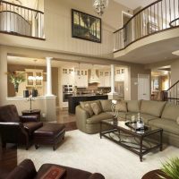 the idea of an unusual design of an apartment with a second light photo