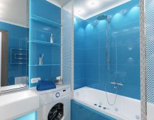 the idea of a bright bathroom interior 4 sq.m picture