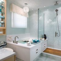 modern design option large bathroom photo