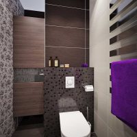idea of an unusual style of a bathroom 2.5 sq.m picture