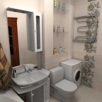 idea of a bright bathroom interior 2.5 sq.m photo