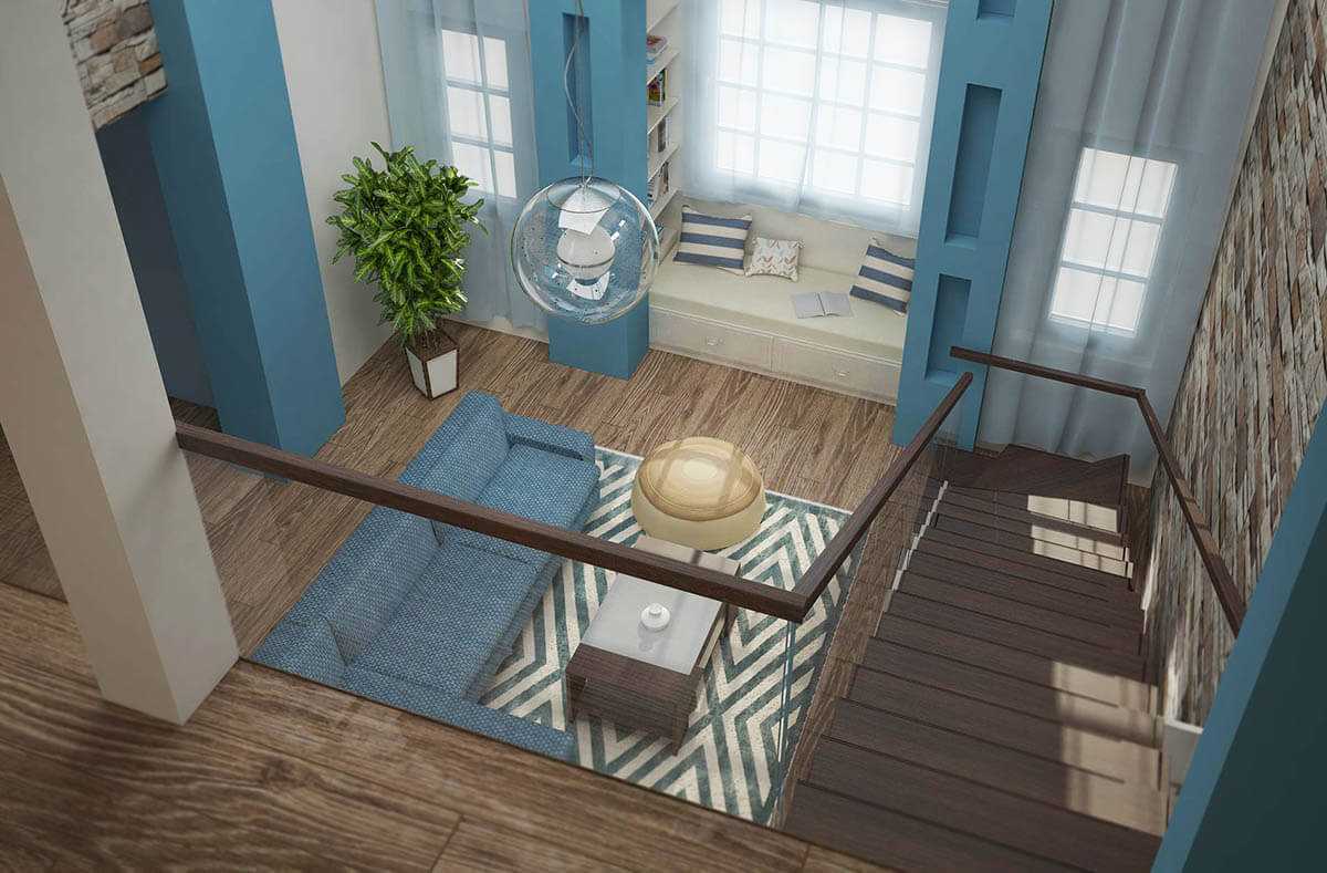 the idea of a beautiful apartment with a second light