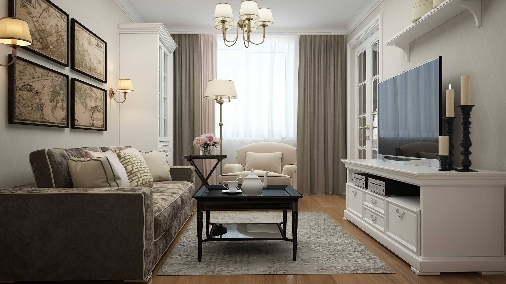 idea of an unusual style of an apartment in the style of a modern classic