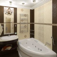 the idea of an unusual style of the bathroom 2.5 sq.m photo