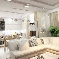 variante de l'intérieur lumineux de la salle dans une maison privée picture