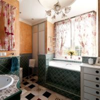 version of the unusual interior of a large bathroom photo