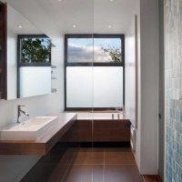 idea of bright design of a bathroom with a photo window