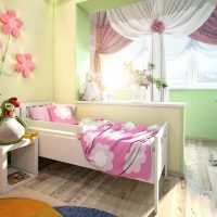 idea of a bright style of a child’s room for a girl photo