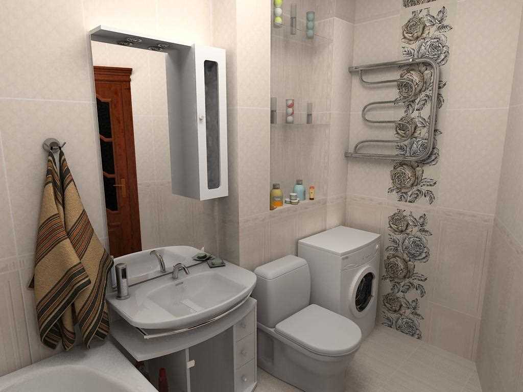 idea of a modern bathroom design 2.5 sq.m
