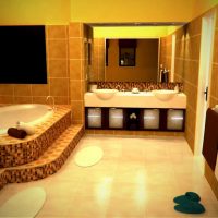 modern design option large bathroom picture