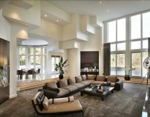 the idea of an unusual style of an apartment with a second light picture