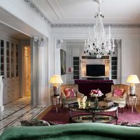 the idea of a light apartment design in the style of a modern classic photo