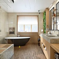 idea of beautiful design of a large bathroom photo