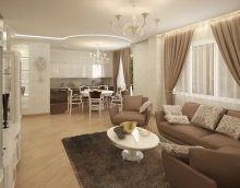 idea of a bright interior of a living room in a private house picture