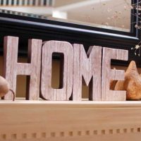 the idea of using decorative letters in the design of a bedroom photo