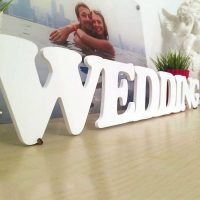 idea of using decorative letters in bedroom design picture