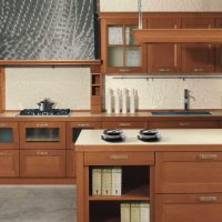 the idea of combining bright brown in the interior of the living room photo