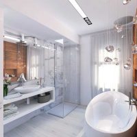 idea of unusual design of a bathroom with a photo window