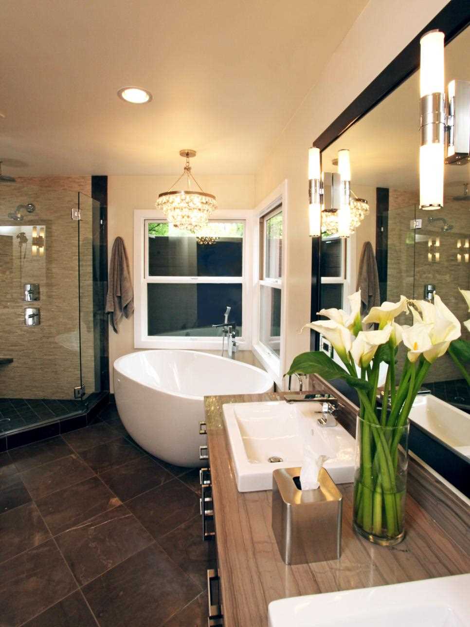 the idea of a beautiful style of a bathroom with a window