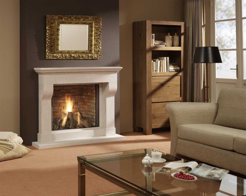 version of the unusual design of the living room with fireplace