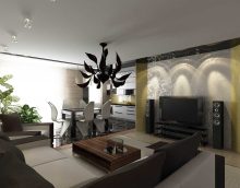 the idea of a beautiful living room interior in a modern style picture