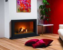 an example of a bright living room interior with a fireplace picture