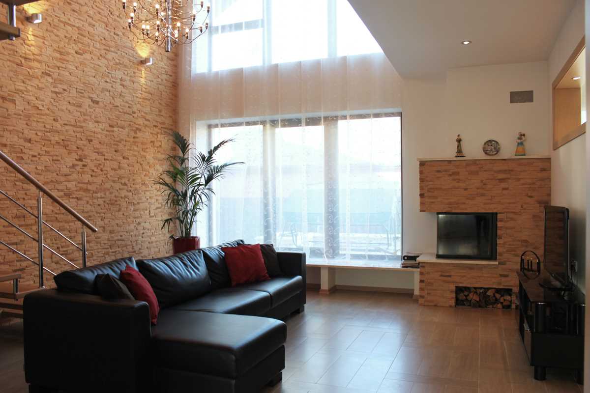 the idea of a modern apartment with a second light