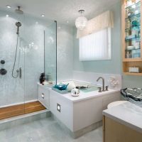 idea of a bright style of a large bathroom photo