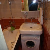 idea of bright design of a bathroom 2.5 sq.m picture