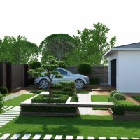 exemple d'utilisation de plantes lumineuses dans l'aménagement paysager d'une maison photo