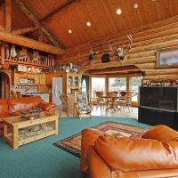 l'idée d'utiliser le style russe dans une image de pièce de design inhabituel