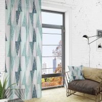 the idea of using modern curtains in a beautiful room decor photo