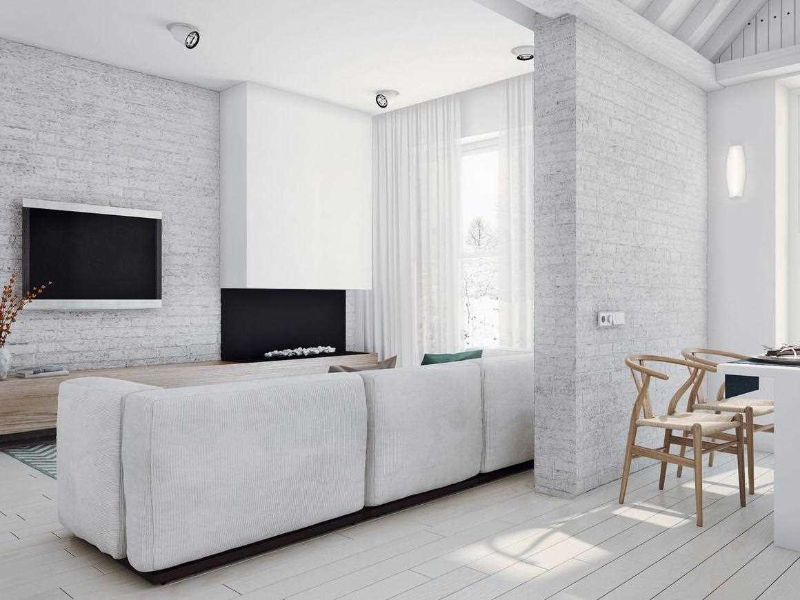 the option of using a light laminate in a bright interior of a house