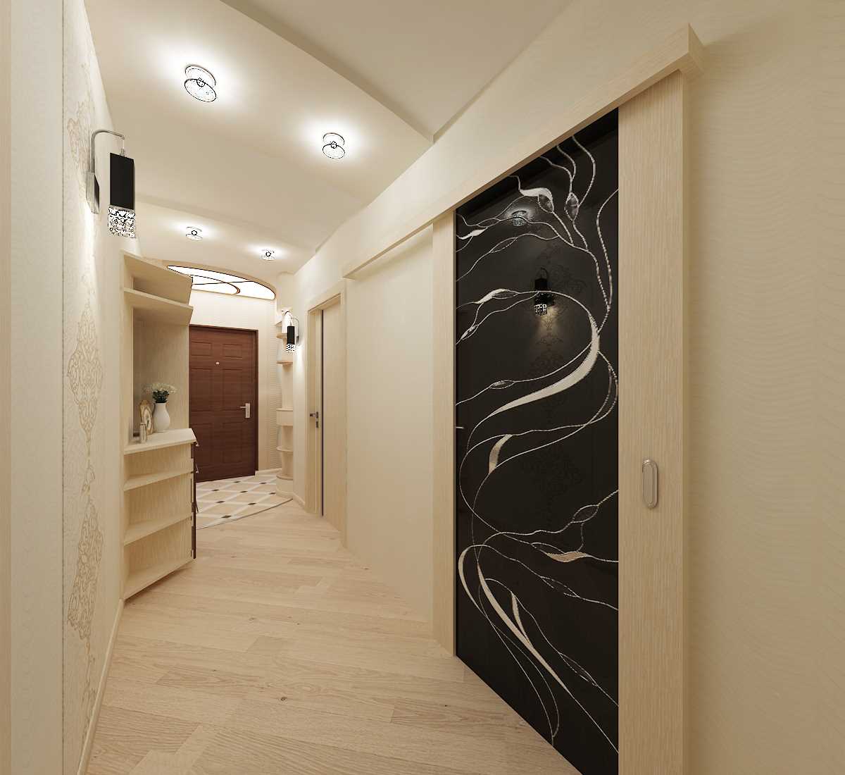 the idea of a beautiful decor of a modern hallway