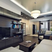 idea of unusual design of a hall in a private house photo