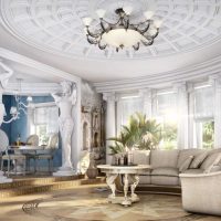 the idea of a light apartment design in the Romanesque style photo