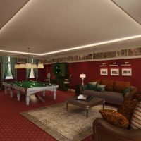 The idea of a light billiard room decor picture
